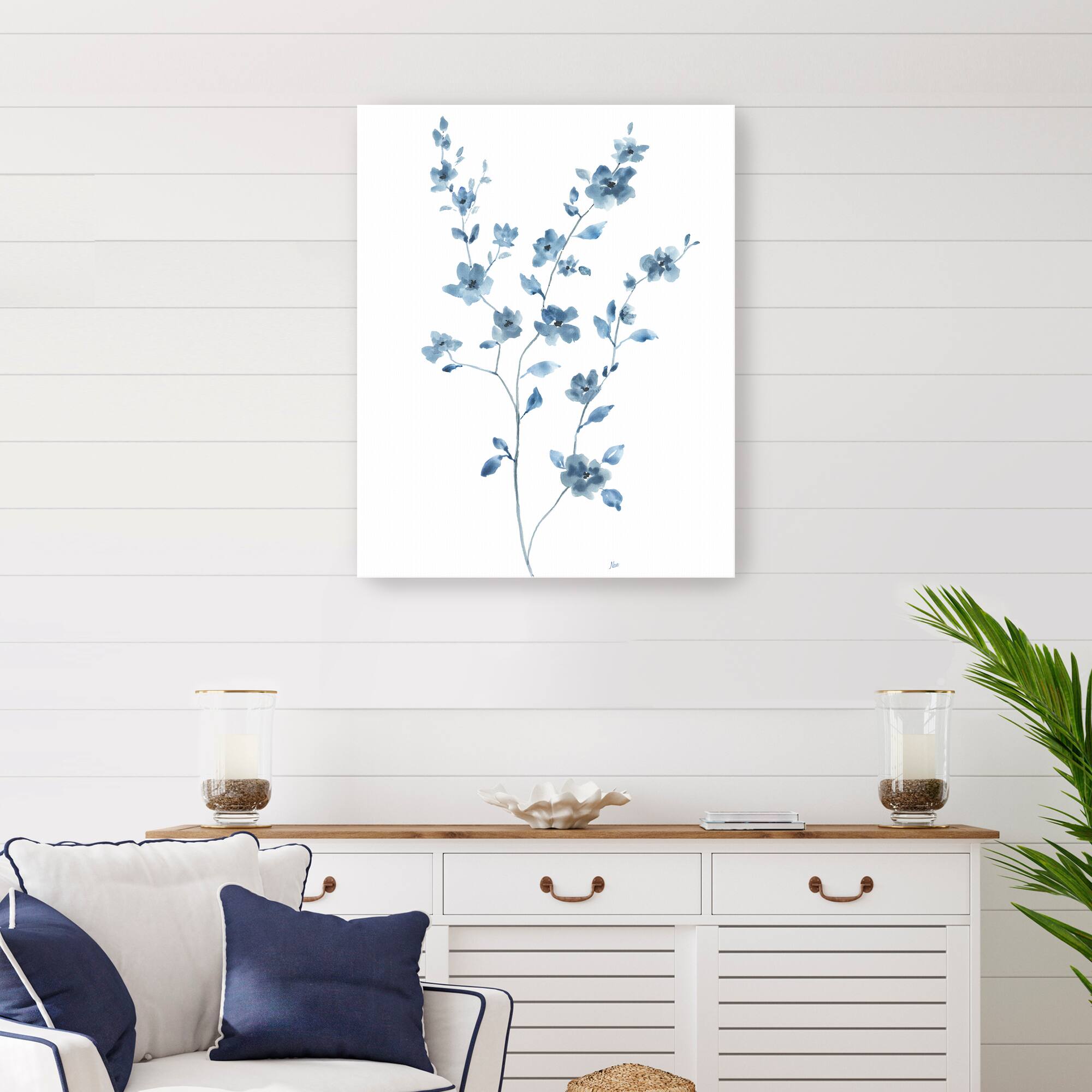 Blue Blossom II Canvas Giclee